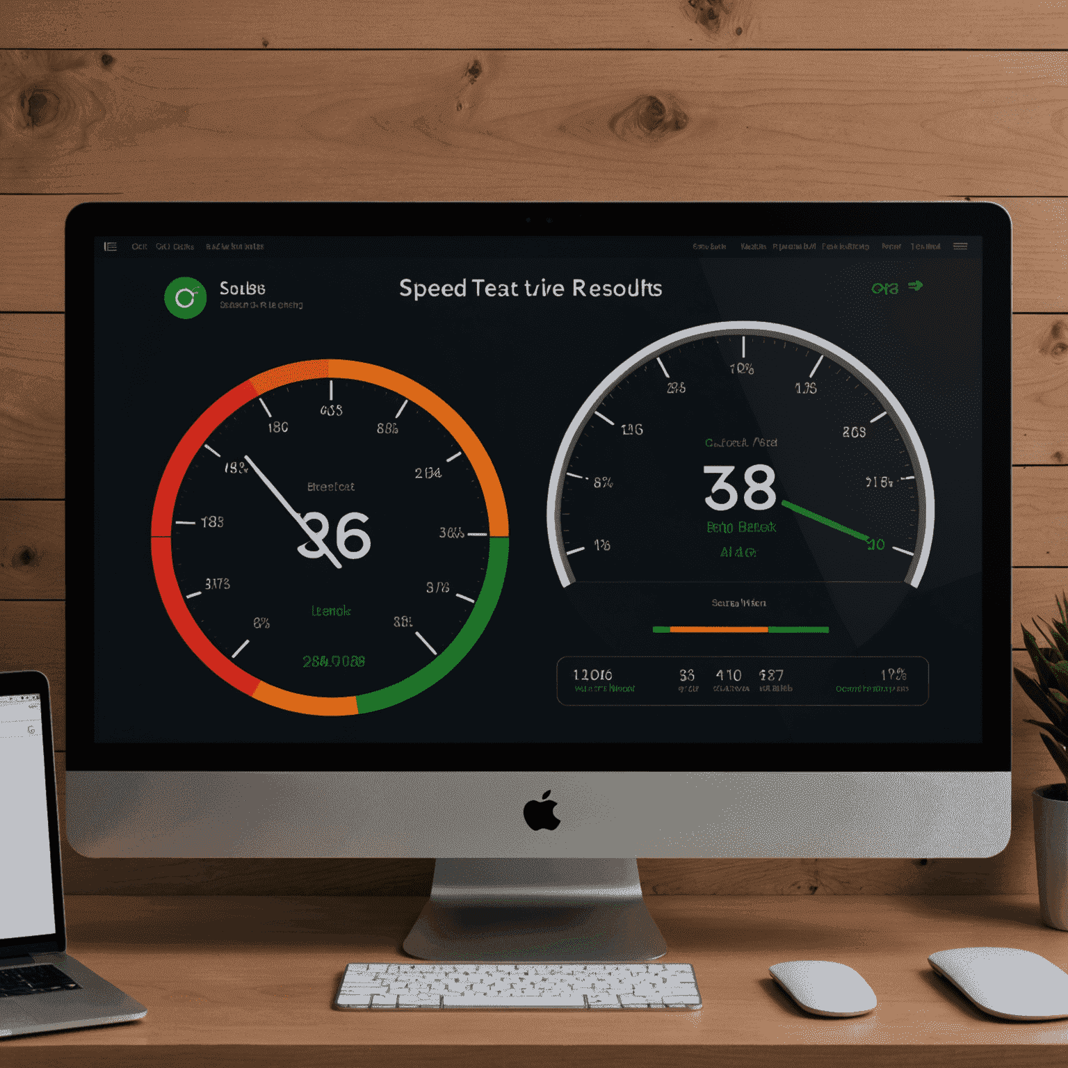 Before and after speed test results, showing a significant improvement in website loading times and performance metrics